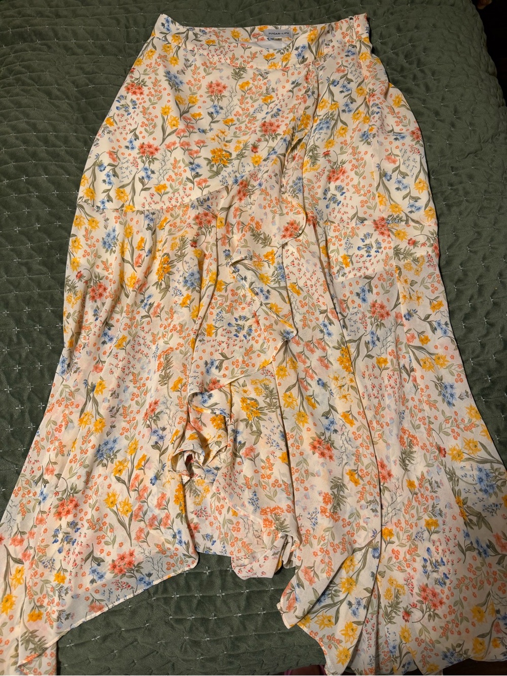 Floral Hi Low Skirt